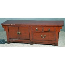 09004 . Red lower sideboard  & T V unit   ***SOLD***