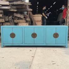 09006 . Light blue lower sidebooard & TV unit .   