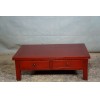 05003 . Red 4 drawers coffeetable