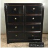 06001 . Black chest of drawers . 