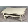 05013 . cream coloured coffee table
