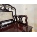 07020  Antique rosewood marble inlay 3 set arm chair.  ***SOLD ***