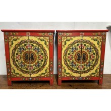 03005 pair of Tibetan bedside table 