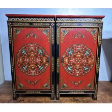 03006  pair of Tibetan bedside table 