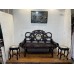 07029   Antique rosewood with marble inlay 3 set arm chair.  ####SOLD ###