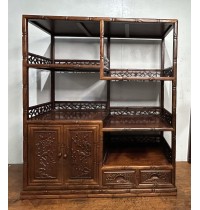 04040   Rosewood antique display unit 