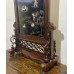 20007 Antique rosewood jade inlay table screen 