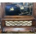 20007 Antique rosewood jade inlay table screen 