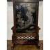 20007 Antique rosewood jade inlay table screen 