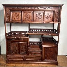 04036   Chinese antique rosewood display unit 