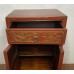 04027. Antique red small carving cabinet 