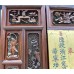 11014 Antique 10 panels carved with gold and Chinese calligraphy screen.   ###SOLD  ###