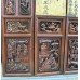 11014 Antique 10 panels carved with gold and Chinese calligraphy screen.   ###SOLD  ###