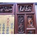 11014 Antique 10 panels carved with gold and Chinese calligraphy screen.   ###SOLD  ###