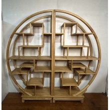 04002. Chinese elm wood around display unit  ### SOLD ###