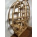 04002. Chinese elm wood around display unit 