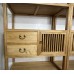 04009.pair of chinese  elm wood display cabinet   