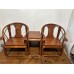 07018  Chinese rosewood arm chairs 