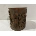 17014 . bamboo carved brush pot 