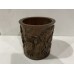 17014 . bamboo carved brush pot 