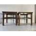 05031   Pair of antique elmwood tea table   ***SOLD***