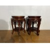 07027   Rosewood round seat