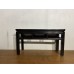 07032   Black elmwood bench