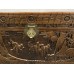 06008   Antique carved camphor wood trunk