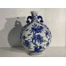 15030  Blue and white flat vase   ***SOLD***