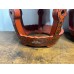 07019 pairs of antique red lacquer drum stools 