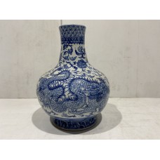 15039  Blue and white vase   ***SOLD***