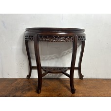 02001 , chinese antique half-round marble inlay table. ***hot price $390 ***