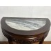 02001 , chinese antique half-round marble inlay table. ***hot price $390 ***