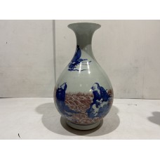 15072   Antique wu cai vase    ***SOLD***