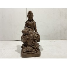 17007  Hardwood carved GUANYIN   ### SOLD ###