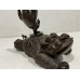 17040   Antique boxwood carved frog