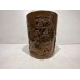 17021   Antique bamboo carved brush pot     ***SOLD  10 09 2021***