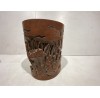 17013 . bamboo carved brush pot