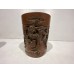 17013 . bamboo carved brush pot