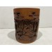 17022   Antique bamboo carved brush pot