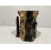 17051  Rosewood carvde brush pot    ***SOLD***