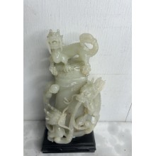 18019 Chinese old jade carving 