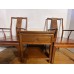 07037   Antique rose wood set armchair