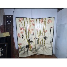 11006  Chinese 4 panel screen