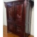 04018 . Antique chinese rose wood carved cabinet