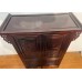 04018 . Antique chinese rose wood carved cabinet