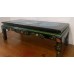 05015 Antique black lacquer coffee table with 3 cloisonne panel on top   ***SOLD***