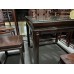 13004  chinese rosewood square tea table with 4 chairs   