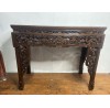 02011 antique chinese elm carved side table