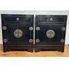 03012 . Elm black bed side table